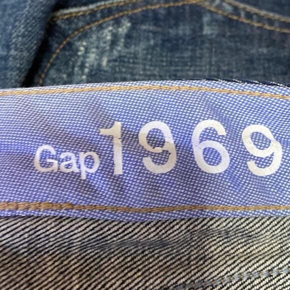 GAP 1969 Always Skinny Women's Blue Distressed Low Rise Denim Jeans Pants Sz 26 - Picture 4 of 6